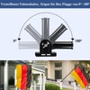 NQ Adjustable Flag Holder, 2.5 cm Diameter, Bracket for Flagpole,