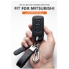 ontto Leather Car Key Fob Cover Keyring fit for Mitsubishi