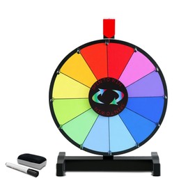 iElyiEsy 12 Inch Spinning Prize Wheel with Stand