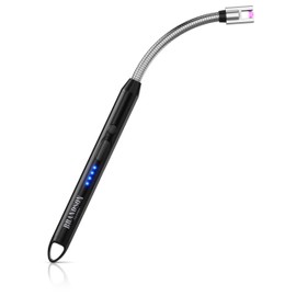 Brandson - Feuerzeug elektrisch - Stabfeuerzeug Lichtbogen mit Akku - USB aufladbar - Kaminanzünder - für Küche Kerzen Gasherde Grill Kamin