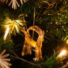 com-four® Christmas Tree Decoration - Straw Star Christmas Tree Decoration