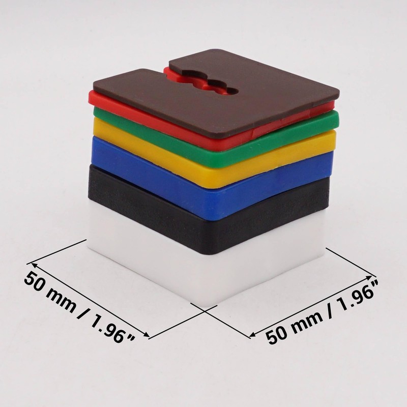 SKIR'CO 2-15 mm Plastic Flat Shims, Frame Spacers 50 x