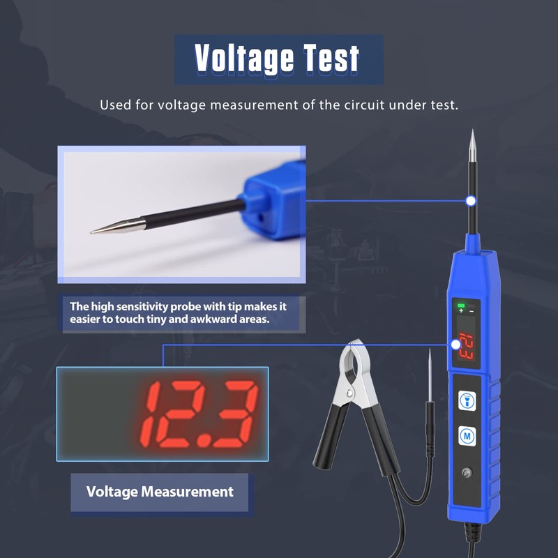 Power Circuit Probe Tester Automotive - MOTOCOCHE DC 9V-30V Car