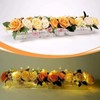 Rectangular Floral Centerpiece Clear Acrylic Flower Vase for Dining Table