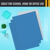 Better Office Products Two Pocket Portfolio Folders, 50-Pack, Light Blue,