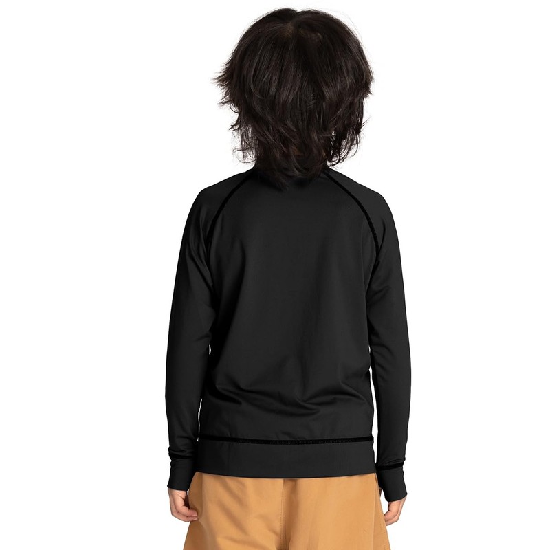 Actleis al20010 Kids Rash Guard, Long Sleeve, No Hood, Pockets,