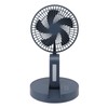 Desktop Folding Fan 3 Speeds USB Rechargeable Punch Free Electric