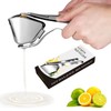 Elyssnova Lemon Squeezer Stainless Steel, Heavy - duty Lime Squeezer,