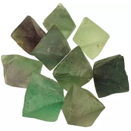 1lb Fluorite Octahedron - JUMBO Crystals - MIXED Bulk Pound Lot - FLUOCTJBMX1LB