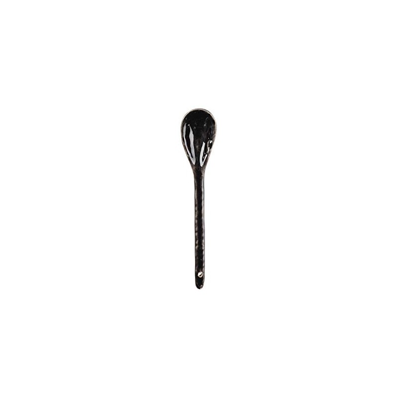 Broste Copenhagen 14533238 Tea Spoon, Stoneware, Black, 16 cm