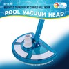 U.S. Pool Supply Weighted Pool Vacuum Head, Transparent Curved Half