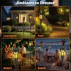 Evelynsun Flickering Flames Torch Light Solar Garden Lights Waterproof Landscape