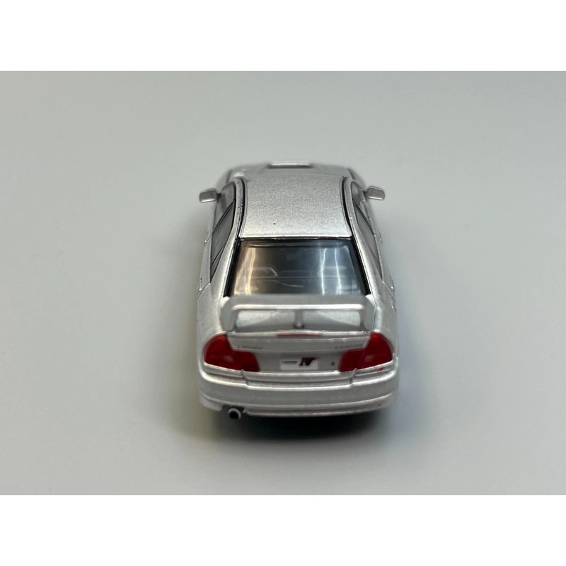 Poprace Mitsubishi Lancer Evolution IV Silver with engine 1/64 Scale