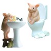 Felimoa Pig Figurine, Interior, Healing, Animal, Set of 2