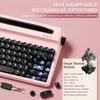 YUNZII QL75 Wireless Typewriter Hot Swap Retro Mechanical Keyboard,Punk Round