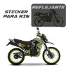 Kit De Stickers Reflejantes Rin Dm200 Más Regalo