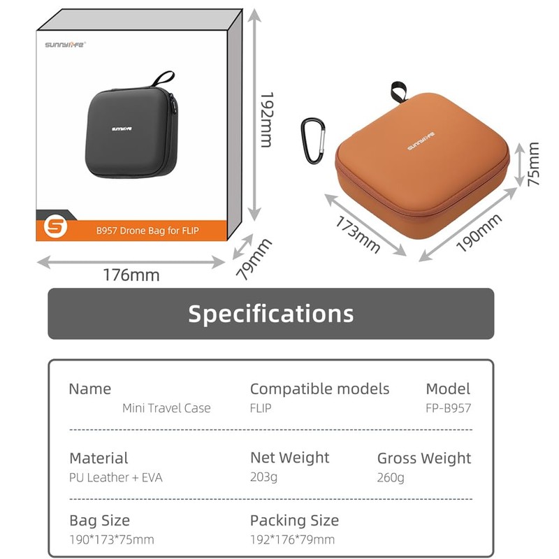 FLIP Case, FLIP Handheld Flight Camera Protective Case, Carrying Case
