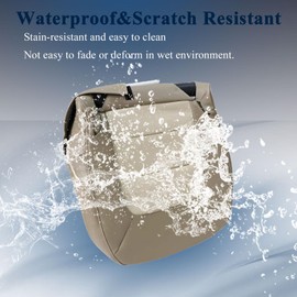 NLQR Front Driver Bottom Replacement Seat Cover Microfiber Leather Tan 1H Compatible with Ford Expedition 2003 2004 2005 2006