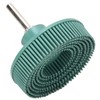 3 Inch Bristle Disc Emery Rubber Abrasive Brush Deburring Polishing