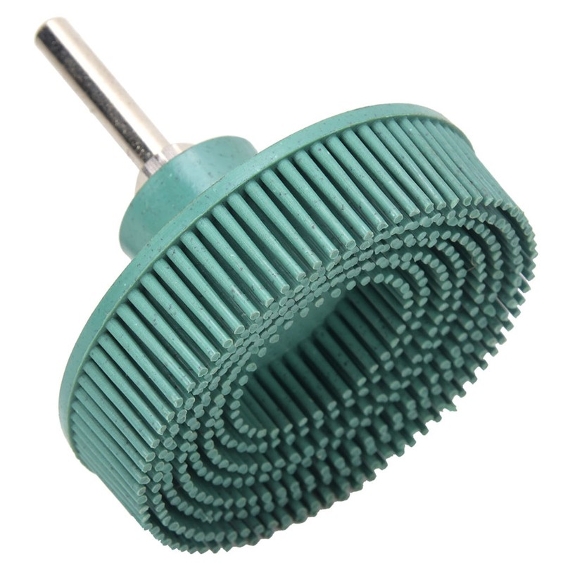 3 Inch Bristle Disc Emery Rubber Abrasive Brush Deburring Polishing