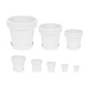Prosperplast Blumentopf Übertopf inkl. Untersetzer Blumenkübel 34.5 x 32 cm
