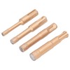 4PCS Brazed Hole Saw Kit Triangle Shank Tile Hole Opener