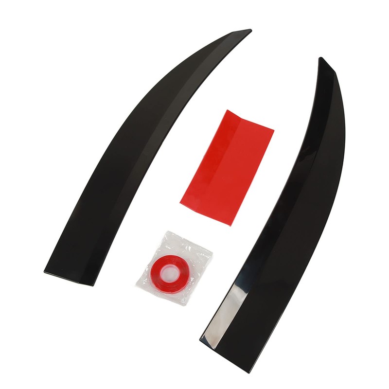 Acouto Universal Rear Trunk Lid Wing Spoiler, Glossy Black, Improve