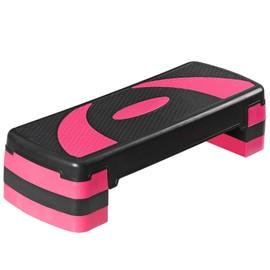 Venbytech for 30'' Aerobic Exercise Step for Workout Indoor Pink