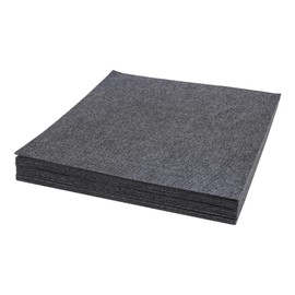 24" x 24" Peel and Stick Carpet Tile, 15 Pcs Peel and Stick Carpet Tiles, Commercial & Home Carpet Tiles, Beautiful Carpet Tiles for Living Rooms, Bedrooms (Dark Grey)