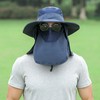 Sun Hat UV Protection Cap Wide Brim Nylon Breathable Quick