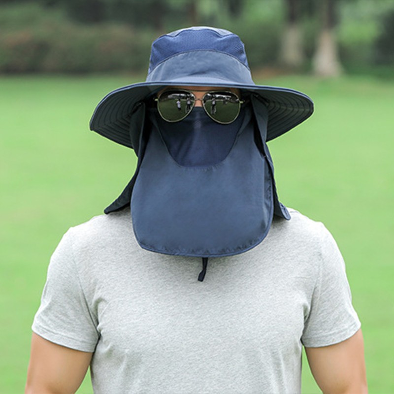 Sun Hat UV Protection Cap Wide Brim Nylon Breathable Quick
