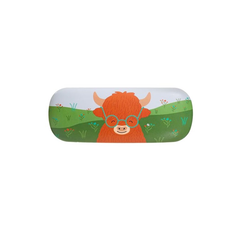 Highland Cow Glasses Case