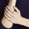 Vurotry Gold Open Leaf Ring for Women Wings Feather Titanium