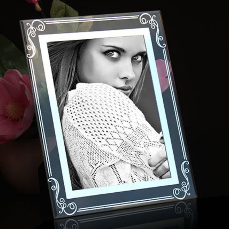 HappyHome Photo Frame A5 Glass Metal Frame Interior Picture Frame