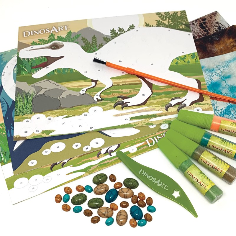 Dinos Art Creative Set Dino Sand and Foil Art to