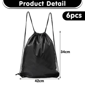 EHDWXVZM 6-Teiliger Kordelzugbeutel, wasserdichte Aufbewahrungsbeutel, Aufbewahrungsbeutel Mit Großer Kapazität, Geeignet Für Fitness, Reisen Und Schwimmen.