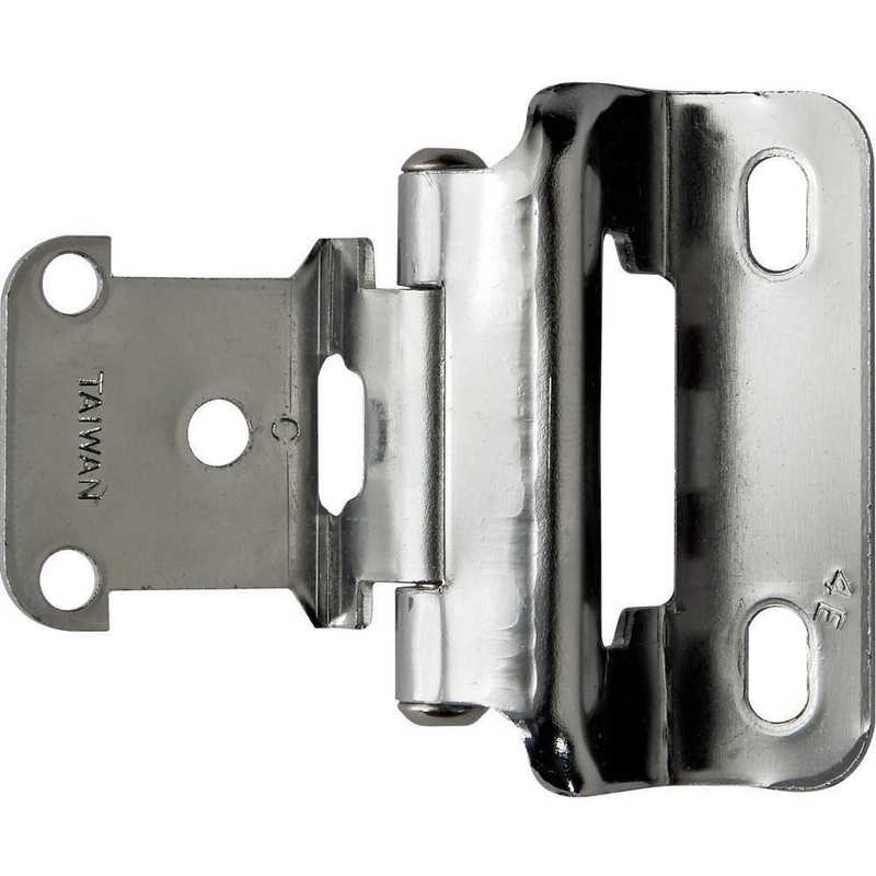 Partial Wrap 1/4" Overlay Hinges - Antique Brass - pair