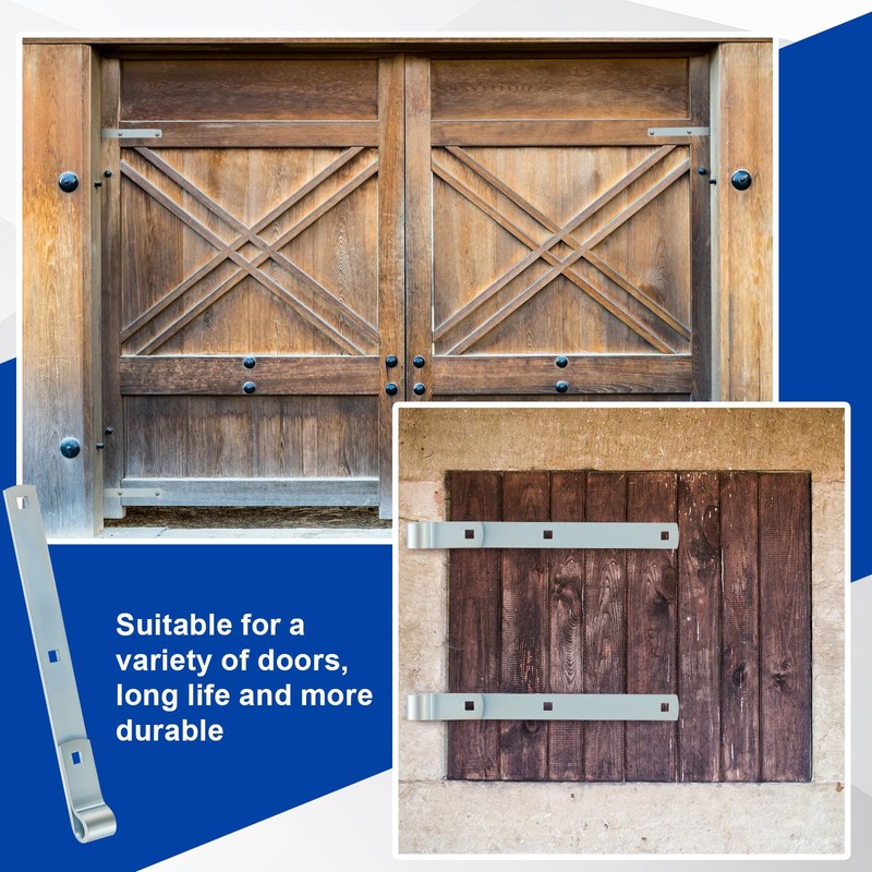 Yaocom 4 Pack 12" Zinc Strap Hinge for Gates, Tool