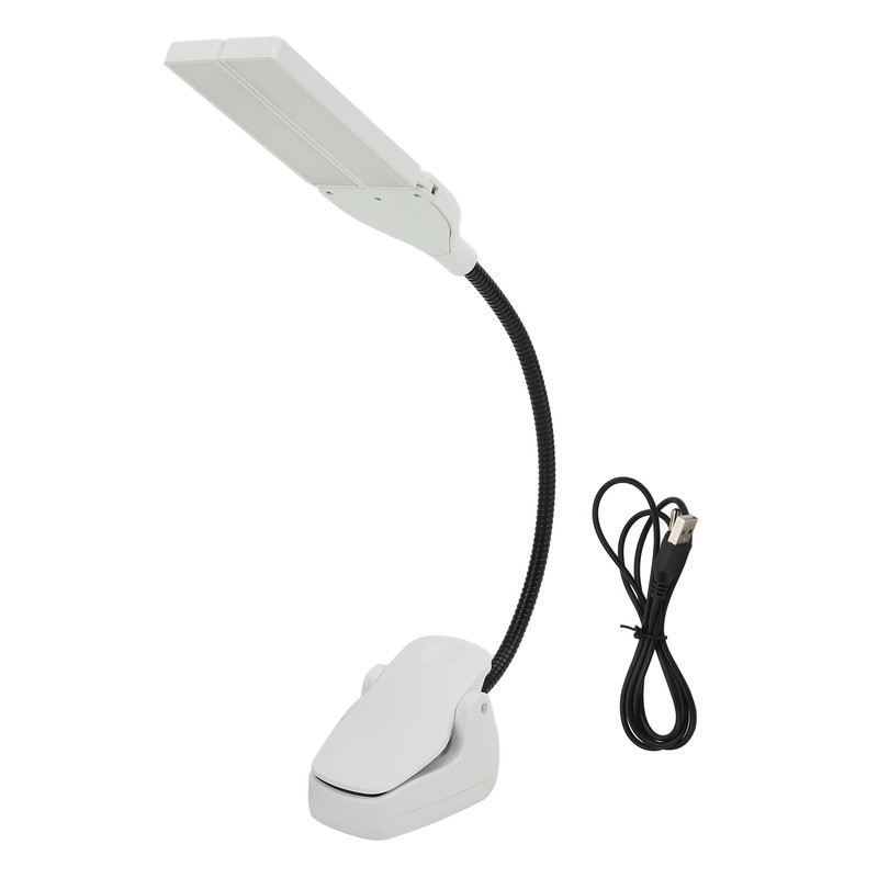 Music Stand Light LED Rechargeable Bendable Professional Design White Lamp