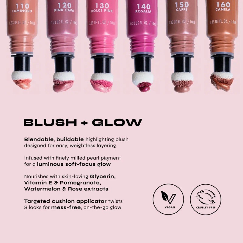 Rubor Liquido Cheek Kiss Blush And Glow Milani