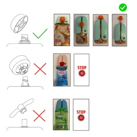 Kindertrekk™ The Swedish Squeeze Pouch Holder - 2pack | The Baby Product You Didn't Know You were Missing | Enjoy a Snack on The Go | No More Messy Clean-ups | Fits Most Squeeze Pouches | Age 9month+