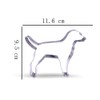 11.6 cm Labrador Dog Cookie Cutter - Stainless Steel