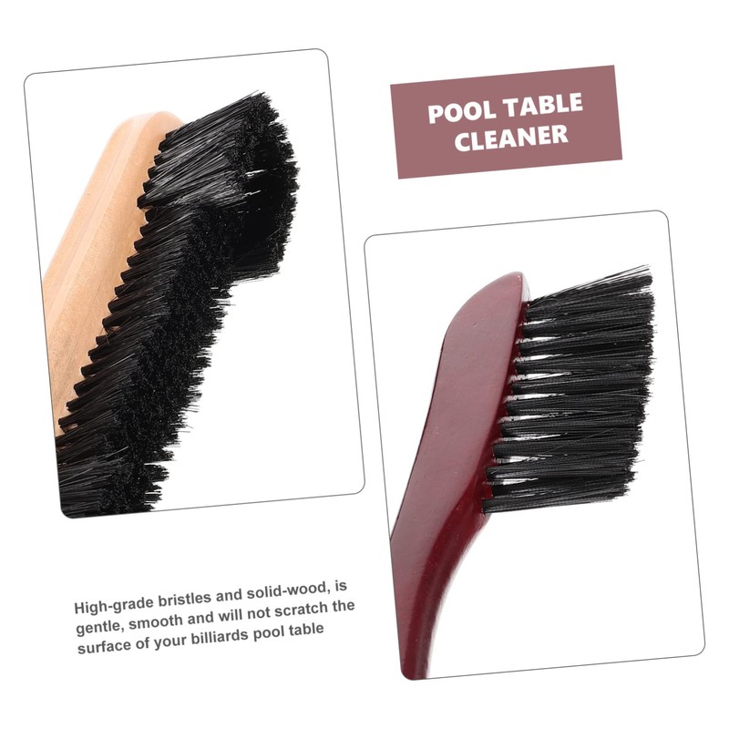 Abaodam 2Pcs Billiard Table Brush Pool Table Cleaning Tool for