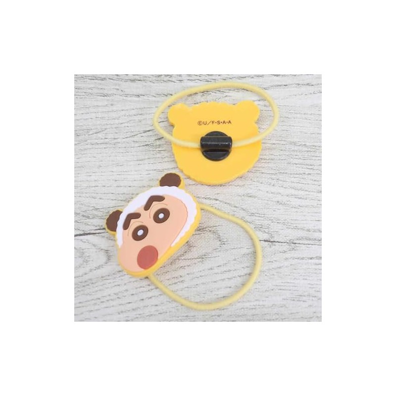 Eye Planning Crayon Shin-chan Hair Rubber 2P Yellow K1856D