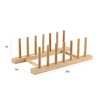 APOLLO 5001 Wooden plate rack, Wood, 26x15x12