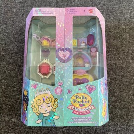 Mattel Polly Pocket Keepsake Collection Royal Ball Jewelry Set, Unicorn Castle Theme
