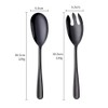 Bisda Salad Spoon and Fork Set Stainless Steel Salad Servers