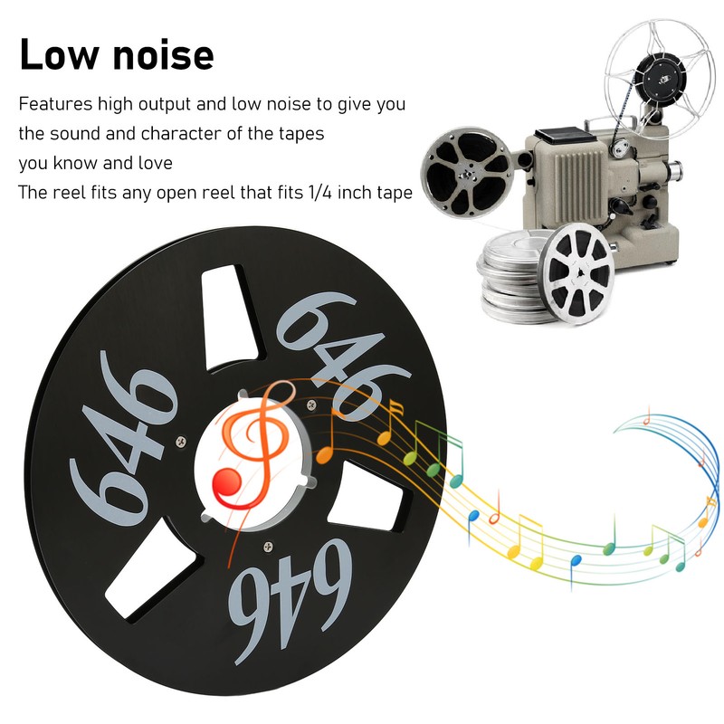 1/4 10in Take Up Reel 3 Holes Open Reel Aluminum