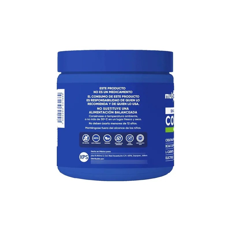 Multisport Creatina Monohidratada Sabor Limón 300g