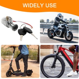 PSLER Big Head Key Switch, Heavy Duty E-Bike Battery Lock & Ignition Switch